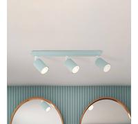 TK Lighting Downlight Livia, verde menta, 52 cm, 3 luces, metal, GU10