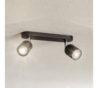 TK Lighting Downlight Top, 2 luces, negro