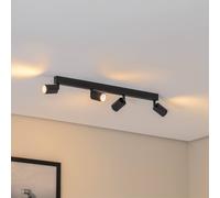 TK Lighting Downlight Top, negro, 83 cm, 4 luces, metal, GU10