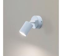 TK Lighting Foco de pared Livia, azul, 13 cm, metal, regulable, GU10