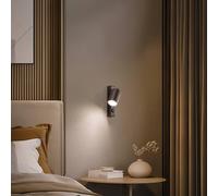 TK Lighting Foco de pared Top, regulable, interruptor, marrón, 1 luz