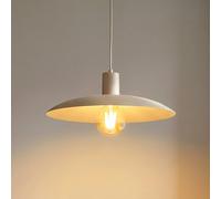 TK Lighting Lámpara colgante Astra, color arena, metal, Ø 41 cm, E27