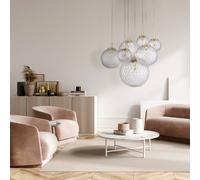 TK Lighting Lámpara colgante Cadix de cristal, 7 luces