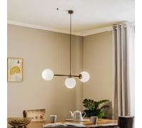 TK Lighting Lámpara colgante Celeste con globos de cristal, 3 luces