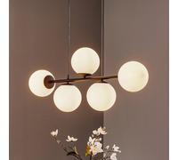 TK Lighting Lámpara colgante Celeste con globos de cristal, 5 luces