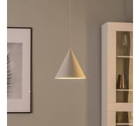 TK Lighting Lámpara colgante CONO, 1 luz, Ø 25 cm, beige