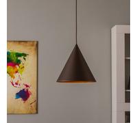 TK Lighting Lámpara colgante CONO, 1 luz, Ø 32 cm, color bronce