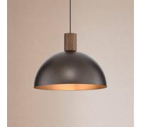 TK Lighting Lámpara colgante Oslo, marrón, metal, Ø 34 cm, E27