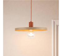 TK Lighting Lámpara colgante Sila, arena/rojo, metal, Ø 45 cm, E27