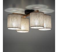 TK Lighting Lámpara de techo Deva, 4 luces, textil