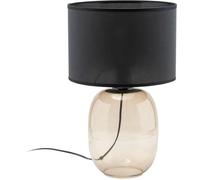 TK Lighting Melody lámpara de sobremesa 1x15 W negro-ámbar 5988