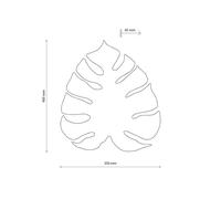 TK Lighting Monstera aplique de pared, forma de hoja, 3 x G9, acero, marrón