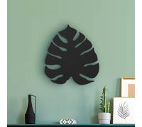 TK Lighting Monstera aplique de pared, forma de hoja, 3 x G9, acero, negro