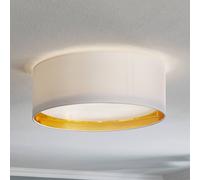 TK Lighting Plafón Bilbao, blanco/oro, Ø 45 cm
