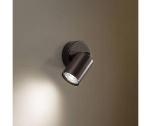 TK Lighting Plafón downlight Top, regulable, marrón, 1 luz