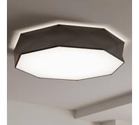 TK Lighting Plafón Kantoor New, Ø 88 cm, negro