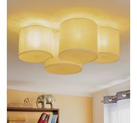 TK Lighting Plafón Mona 4 luces, blanco