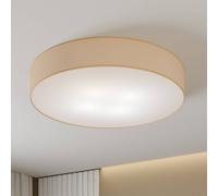 TK Lighting Plafón Rondo, beige Ø 80 cm