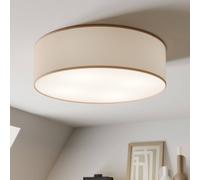 TK Lighting Plafón Rondo, beige, metal, Ø 45 cm, E27
