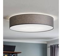TK Lighting Plafón Rondo, gris Ø 60 cm