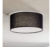 TK Lighting Plafón Rondo, negro, Ø 30 cm