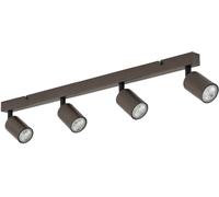 TK Lighting Top lámpara de techo 4x10 W marrón 6182