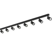 TK Lighting Top lámpara de techo x10 W negro 6179