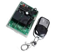 TK Star 24 V 2 canales 433 MHz receptor interruptor interruptor interruptor + 2 botones mando mando a distancia sin potencial se adapta a Homelink Hörmann Novoferm puerta de garaje accionamiento