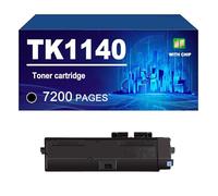 TK1140 Cartucho De Tóner Compatible para Kyocera ECOSYS M2035dn M2535dn FS-1035MFP FS-1135MFP, 7200 Páginas,TK1140-1 Pack
