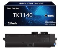 TK1140 Cartucho de Tóner para Kyocera TK1140 TK-1140 TK 1140 Compatible para Kyocera ECOSYS M2035dn M2535dn FS-1035MFP FS-1135MFP Impresoras con Chip,Black-1 Pack