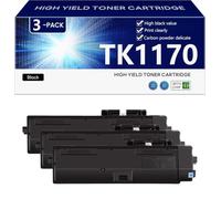 TK1170 Cartucho de Tóner de alto Rendimiento para Kyocera ECOSYS M2040dn M2540dw M2640idw Impresoras, Impresión de alto Volumen, Impresiones Nítidas, 7200 Páginas, Impresión de alto Volumen,Black-3 pa