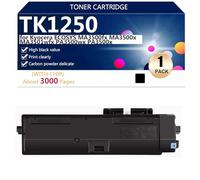 TK1250 Cartucho de Tóner con Chip para Kyocera ECOSYS MA3500fx MA3500x MA3501wfx PA3500wx PA3500x Impresora, 3000 Páginas,Black-1 Pack