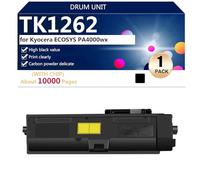 TK1262 Negro Cartucho de Tóner de Alta Capacidad de Repuesto para Kyocera ECOSYS PA4000wx Impresora, 10000 Páginas,Black-1 Pack