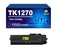 TK1270 Cartucho De Tóner con Chip Compatible con Impresoras para Kyocera ECOSYS MA4000x, MA4000wfx Y MA4000wifx. Rendimiento De hasta 10 000 Páginas.,Black-1 Pack