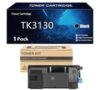 TK3130 Cartucho de Tóner para Kyocera TK3130 TK-3130 TK 3130 Compatible para Kyocera ECOSYS M3560idn FS-4300DN Impresoras con Chip,Black-1 Pack