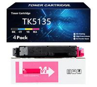 TK5135 Cartucho de Tóner de Alto Rendimiento Repuesto Compatible para Kyocera TK5135 TK5135K TK5135C TK5135Y TK5135M Compatible para Kyocera TASKALFA 265ci 266ci Impresoras,Magenta-1 Pack