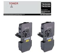 TK5220 TK5230 Pack 2 Toner Negro Compatible con Kyocera TK52200K TK5230K