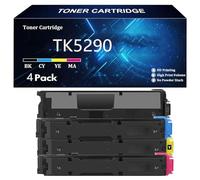 TK5290 Cartucho de Tóner de Repuesto para Kyocera TK5290 TK-5290K TK-5290C TK-5290M TK-5290Y Compatible per Kyocera ECOSYS P7240cdn Impresora con Chip,4 Color-4 Pack