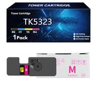 TK5323 Cartucho de Tóner de Repuesto para Kyocera TK5323 TK5323K TK5323C TK5323Y TK5323M Compatible para Kyocera ECOSYS P5018cdn Impresora con Chip,Magenta-1 Pack