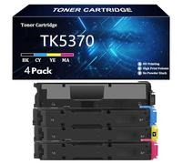 TK5370 Cartucho de Tóner de Alto Rendimiento para Kyocera TK5370 TK-5370K TK-5370C TK-5370Y TK-5370M Compatible para Kyocera ECOSYS MA3500cix MA3500cifx PA3500cx con Chip,4 Color-4 Pack