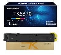 TK5370 Cartucho de Tóner de Alto Rendimiento para Kyocera TK5370 TK-5370K TK-5370C TK-5370Y TK-5370M Compatible para Kyocera ECOSYS MA3500cix MA3500cifx PA3500cx con Chip,Yellow-1 Pack