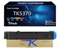 TK5370 Cartucho de Tóner de Alto Rendimiento para Kyocera TK5370 TK-5370K TK-5370C TK-5370Y TK-5370M Compatible para Kyocera ECOSYS MA3500cix MA3500cifx PA3500cx con Chip,Cyan-1 Pack