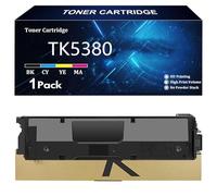 TK5380 Cartucho de Tóner de Alto Rendimiento para Kyocera TK-5380K TK-5380C TK-5380Y TK-5380M Compatible para Kyocera ECOSYS MA4000cifx MA4000cix PA4000cx Impresoras con Chip,Black-1 Pack
