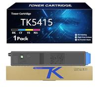 TK5415 Cartucho de Tóner de Repuesto para Kyocera TK5415 TK5415K TK5415C TK5415Y TK5415M para Kyocera ECOSYS PA4500ci MA4500ci Impresoras con Chip,C-1 Pack