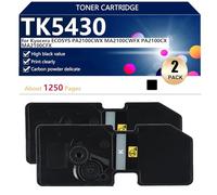 TK5430 Cartucho de Tóner para Kyocera ECOSYS PA2100CWX MA2100CWFX PA2100CX MA2100CFX Impresoras, 1250 Páginas,Black-2 Pack