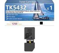 TK5432 Cartucho de Tóner con Chip para Kyocera ECOSYS MA2100cfx MA2100cwfx PA2100cWx PA2100cX Impresoras, 1250 Páginas,Black-1 Pack
