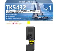 TK5432 Cartucho de Tóner de Alta Capacidad con Chip para Kyocera ECOSYS MA2100cfx, MA2100cwfx, PA2100cWx y PA2100cX Impresoras, Impresión de Alta Definición, 1250 Páginas,Yellow-1 Pack