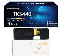 TK5440 Cartucho de Tóner para Kyocera TK-5440K TK-5440C TK-5440M TK-5440Y Compatible para Kyocera ECOSYS PA2100CX PA2100CWX MA2100CFX MA2100CWFX Impresoras con Chip,Yellow-1 Pack
