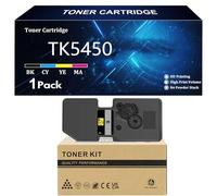 TK5450 Cartucho de Tóner para Kyocera TK-5450K TK-5450C TK-5450M TK-5450Y Compatible para Kyocera ECOSYS PA2600cx PA2600cWx MA2600cwx MA2600cwfx Impresoras con Chip,Black-1 Pack