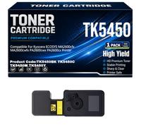 TK5450 para Kyocera ECOSYS MA2600cfx MA2600cwfx PA2600cwx PA2600cx Cartuchos de tóner TK5450BK TK5450C TK5450M TK5450Y Tóner con Chip Trabajo de Alto Rendimiento